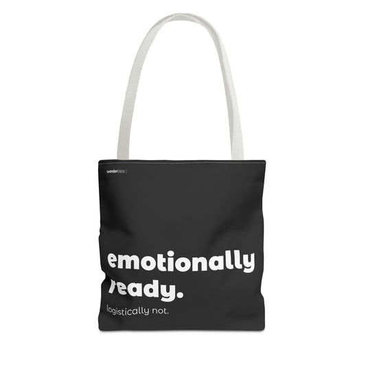 emotionally ready. tote – black