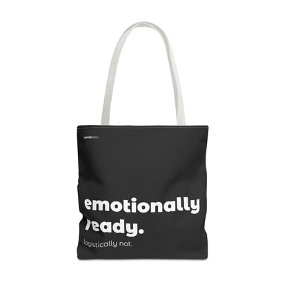 emotionally ready. tote – black