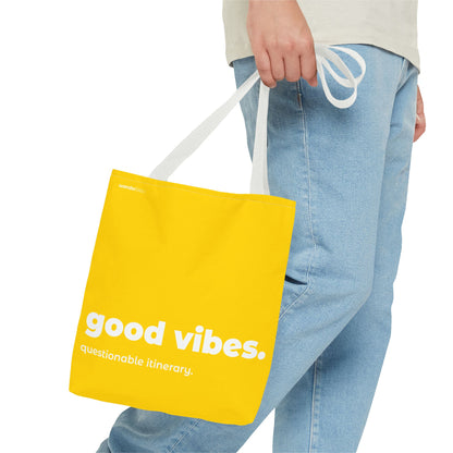 good vibes. tote – yellow