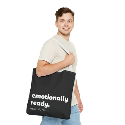 emotionally ready. tote – black