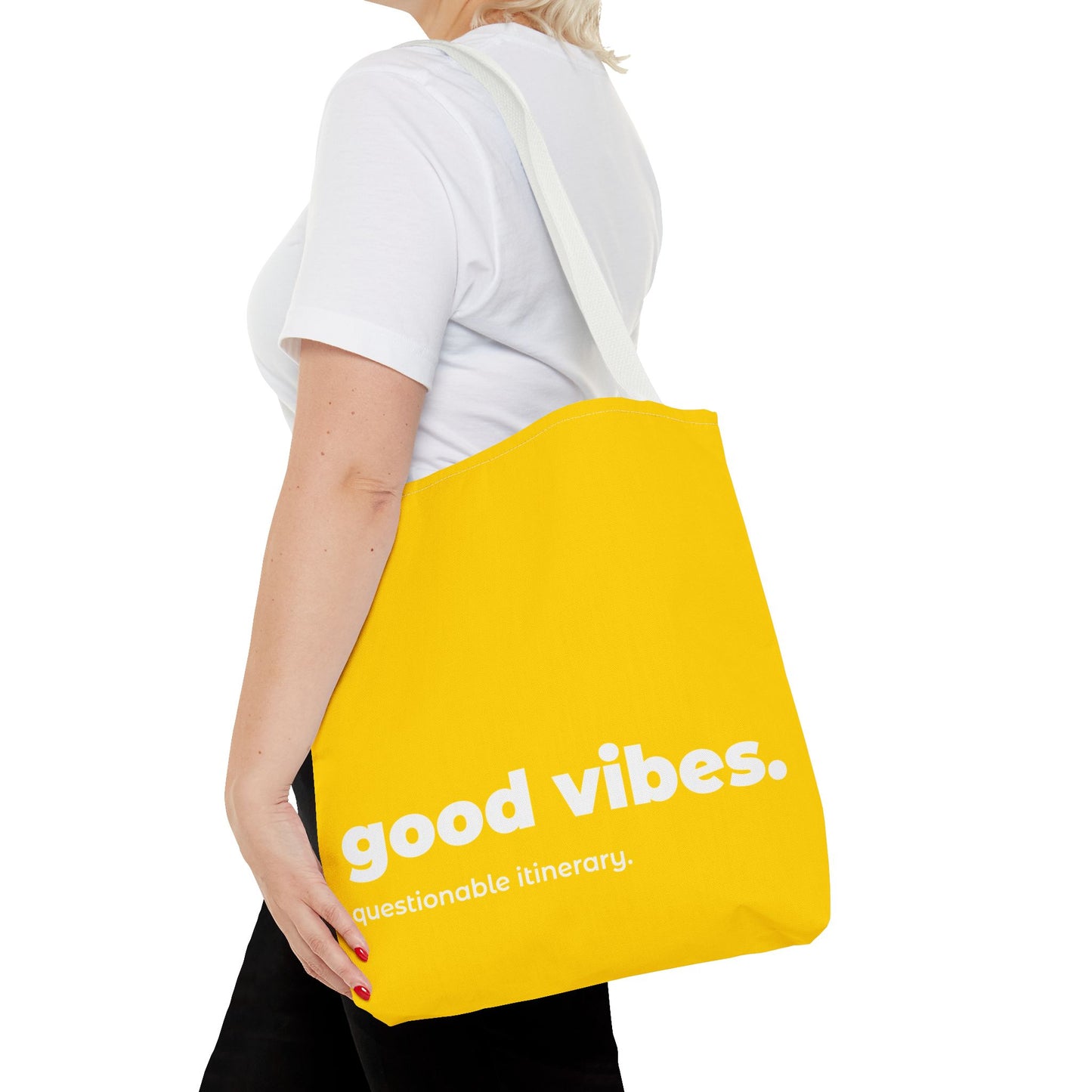good vibes. tote – yellow