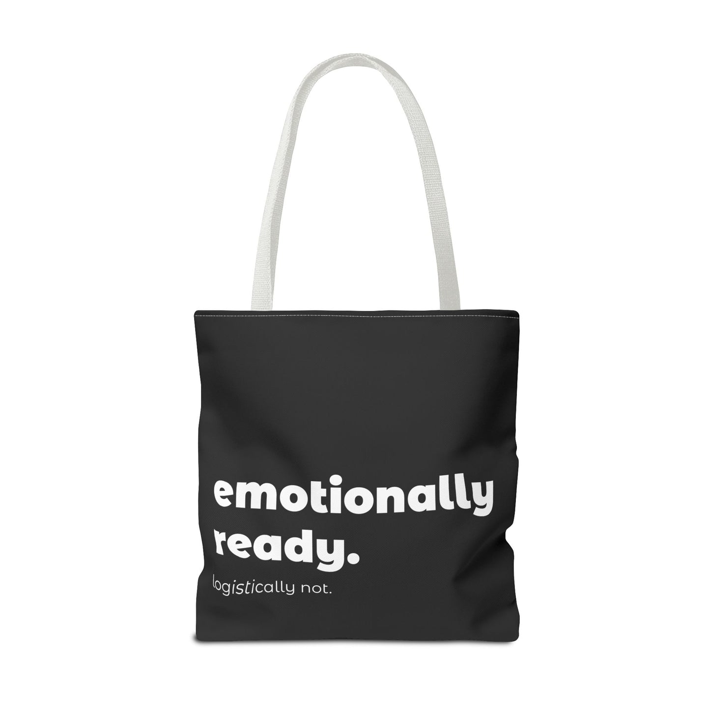 emotionally ready. tote – black