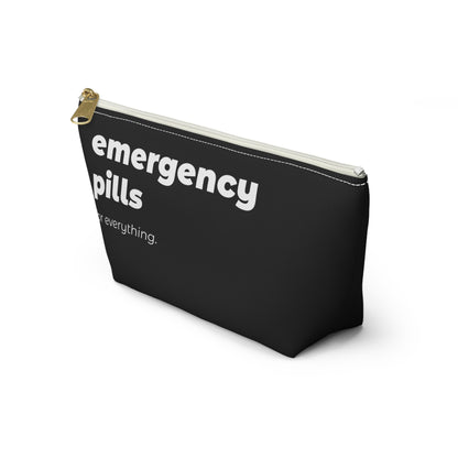 emergency pills pouch - black