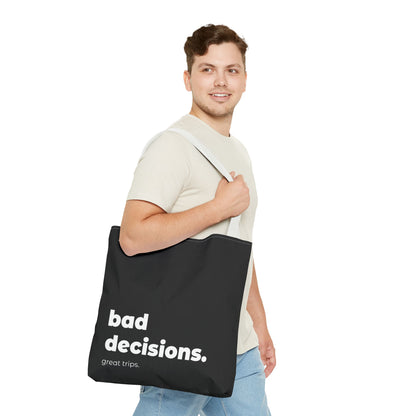 bad decision. tote – black
