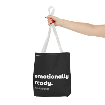 emotionally ready. tote – black