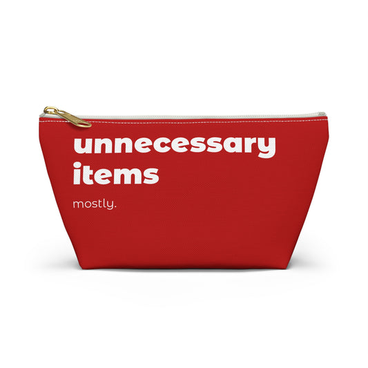 unnecessary items pouch - red