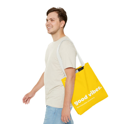 good vibes. tote – yellow
