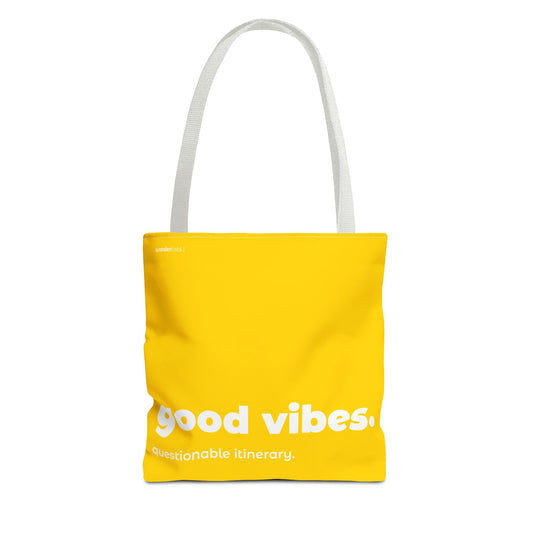 good vibes. tote – yellow