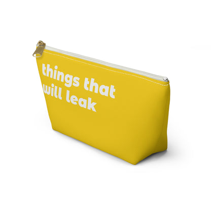 things that will leak pouch - yellow