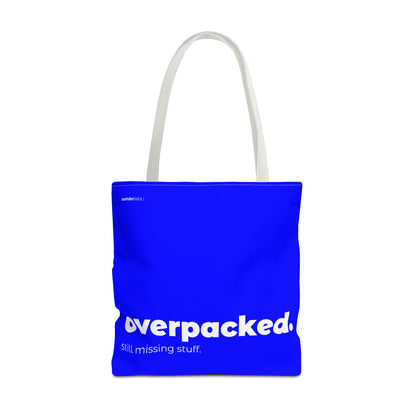 overpacked. tote – blue