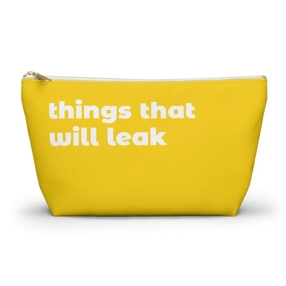 things that will leak pouch - yellow