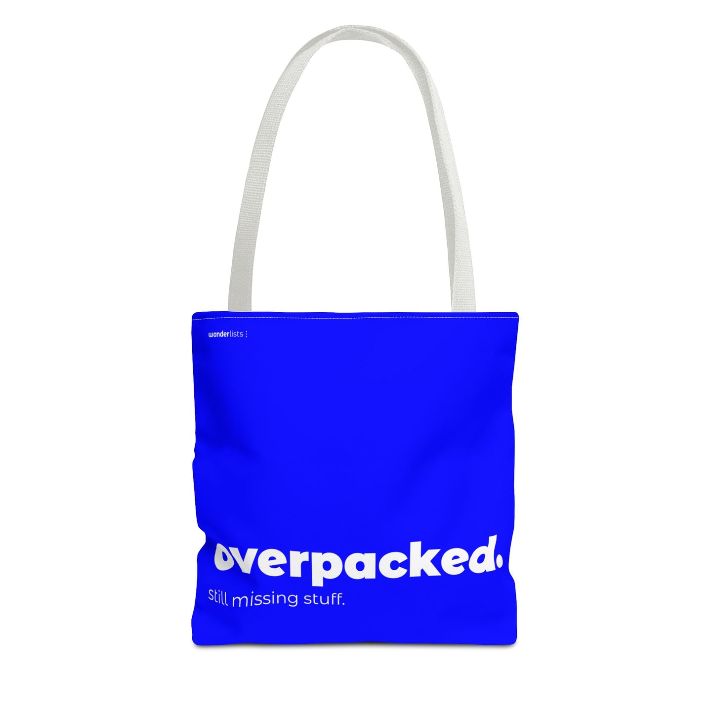 overpacked. tote – blue