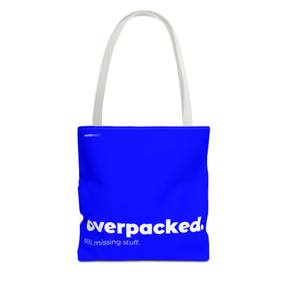 overpacked. tote – blue
