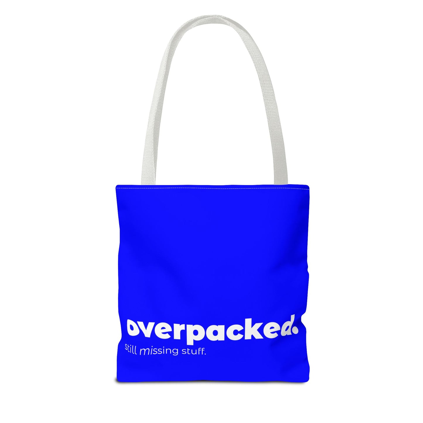 overpacked. tote – blue