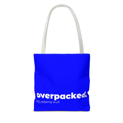 overpacked. tote – blue