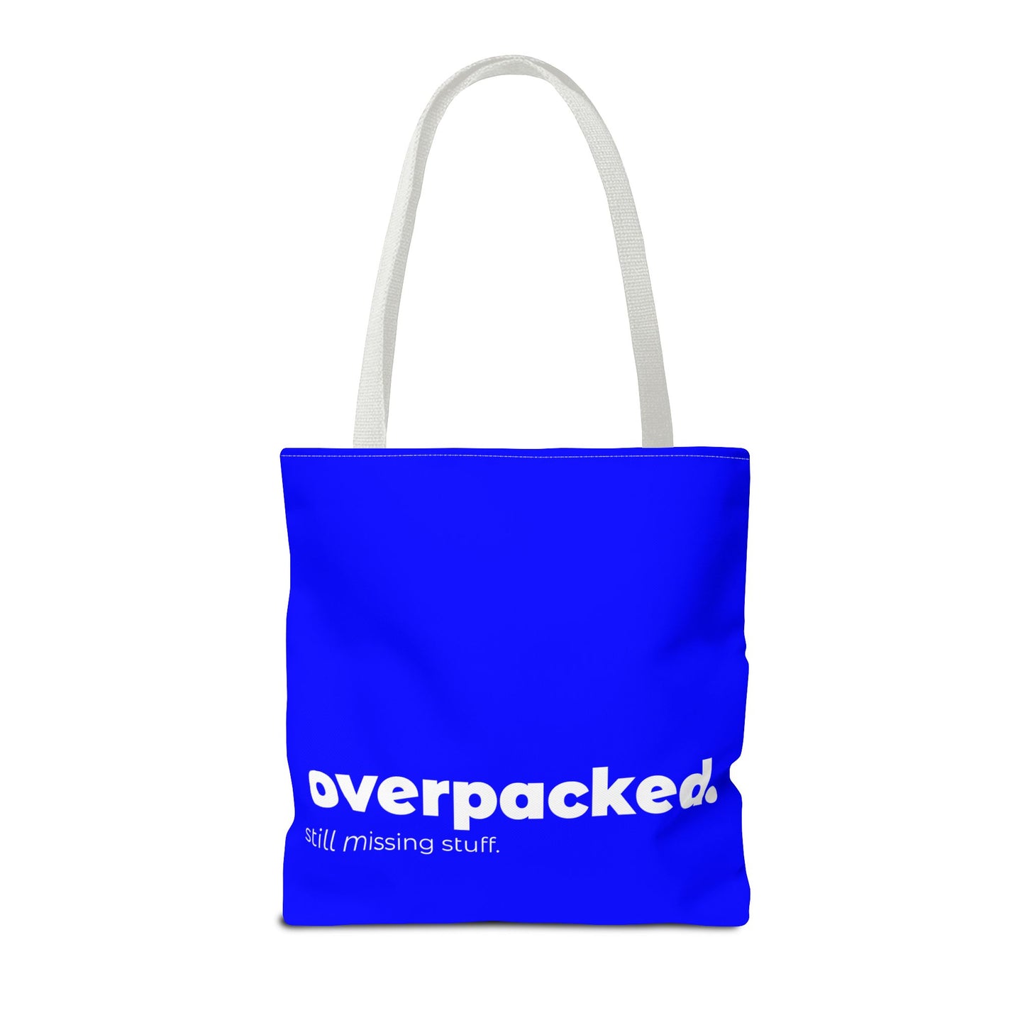 overpacked. tote – blue