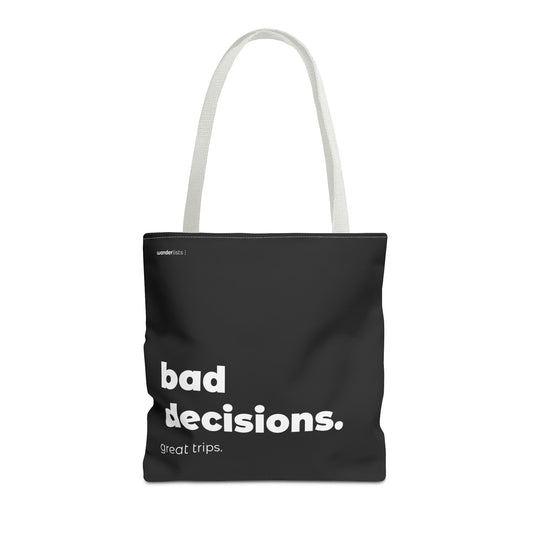 bad decision. tote – black