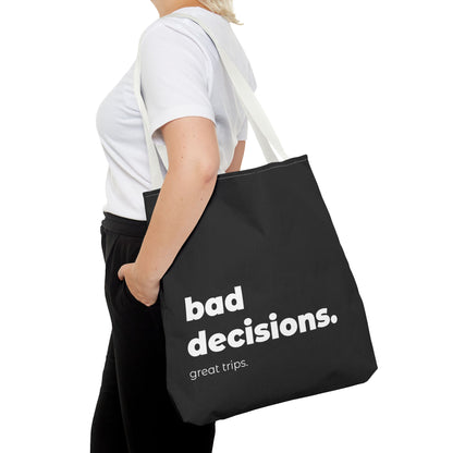 bad decision. tote – black