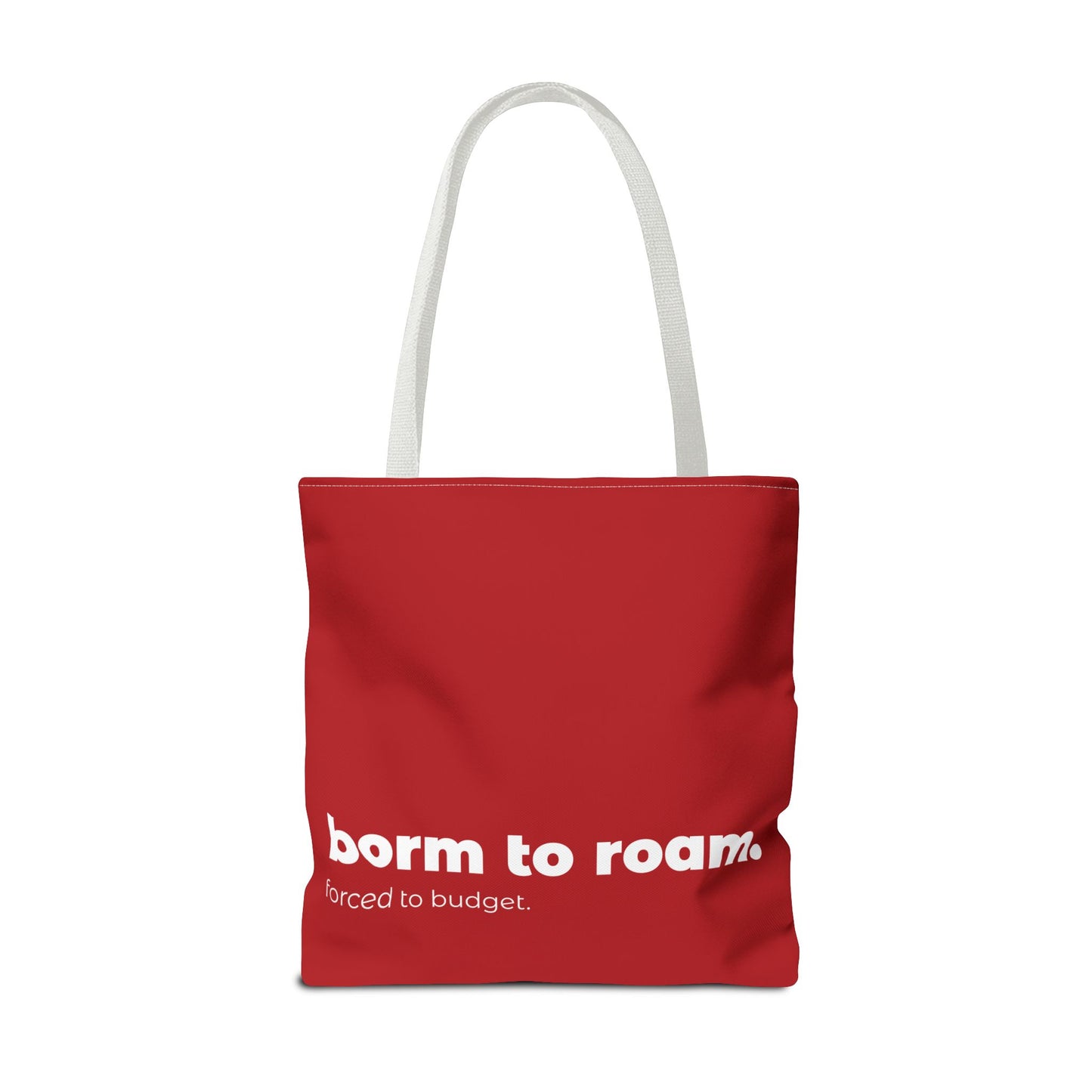 born to roam. tote – red