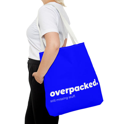 overpacked. tote – blue