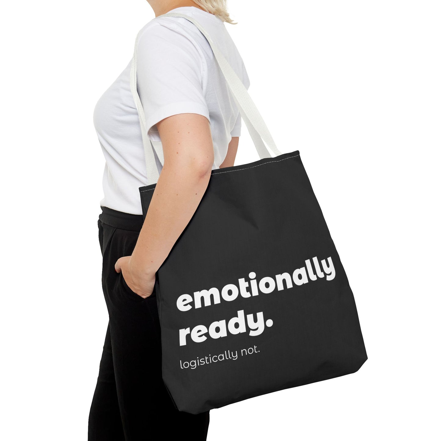 emotionally ready. tote – black