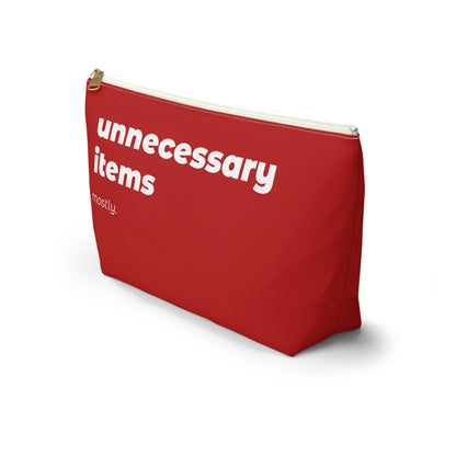 unnecessary items pouch - red
