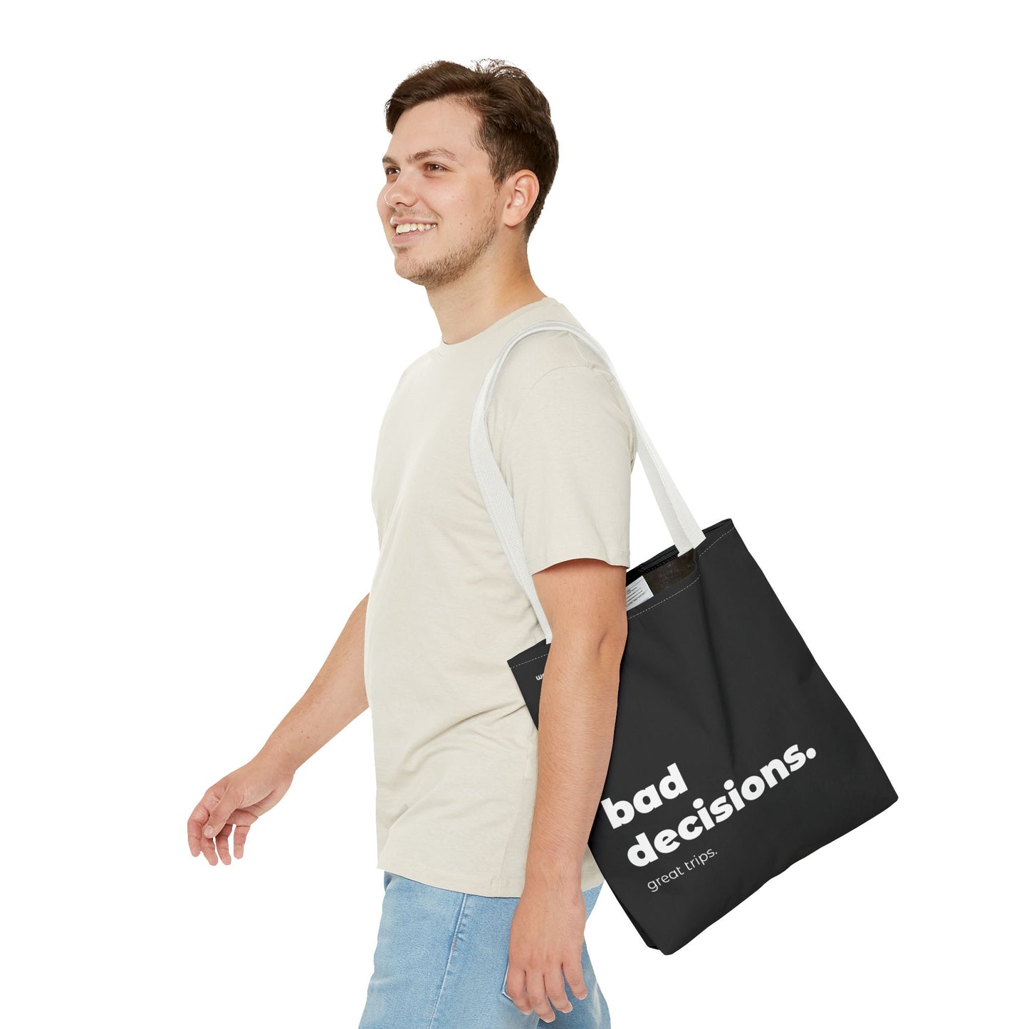 bad decision. tote – black