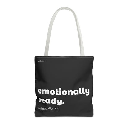 emotionally ready. tote – black