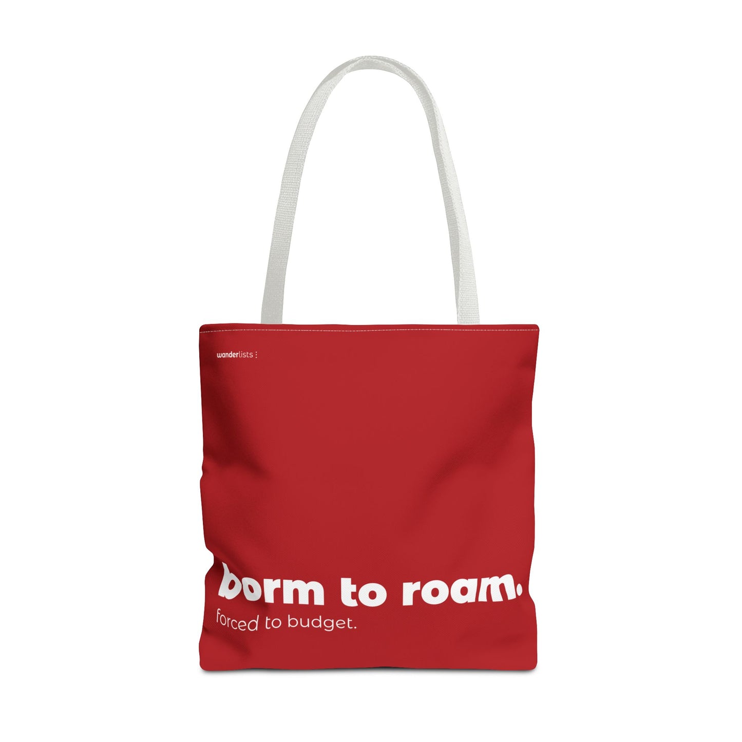 born to roam. tote – red