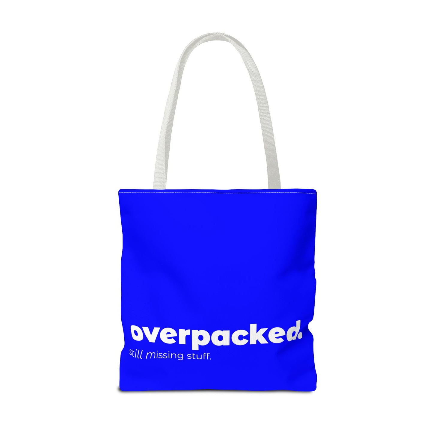 overpacked. tote – blue