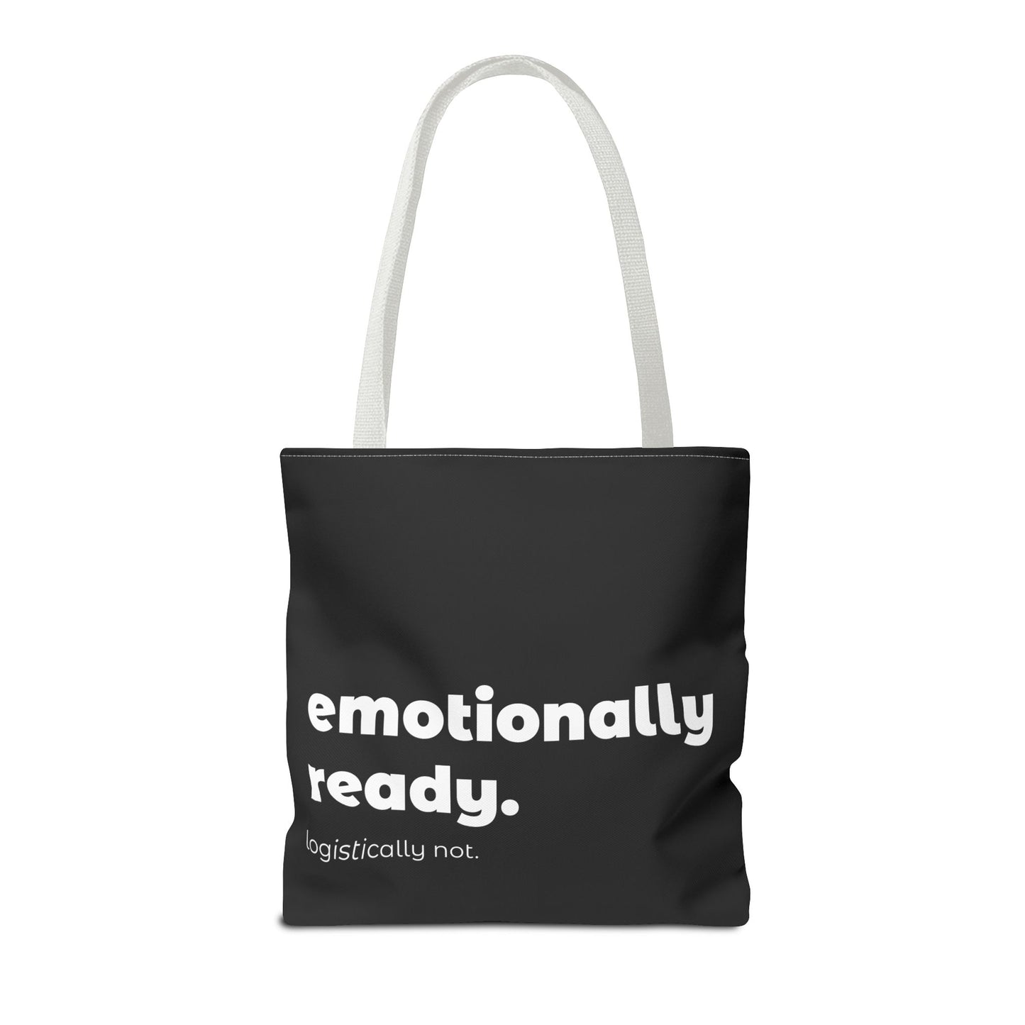 emotionally ready. tote – black