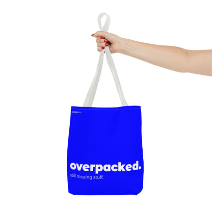 overpacked. tote – blue