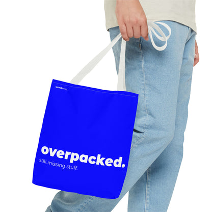overpacked. tote – blue