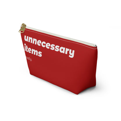 unnecessary items pouch - red