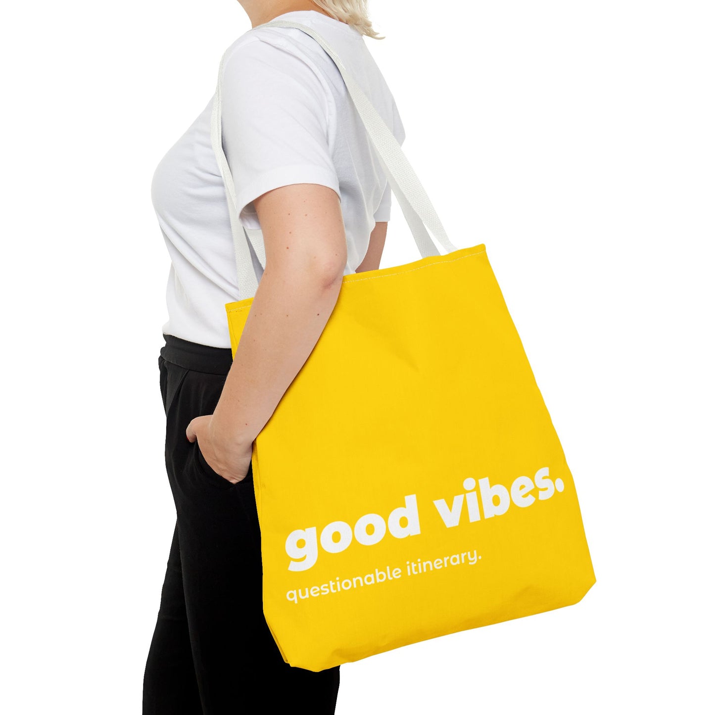 good vibes. tote – yellow