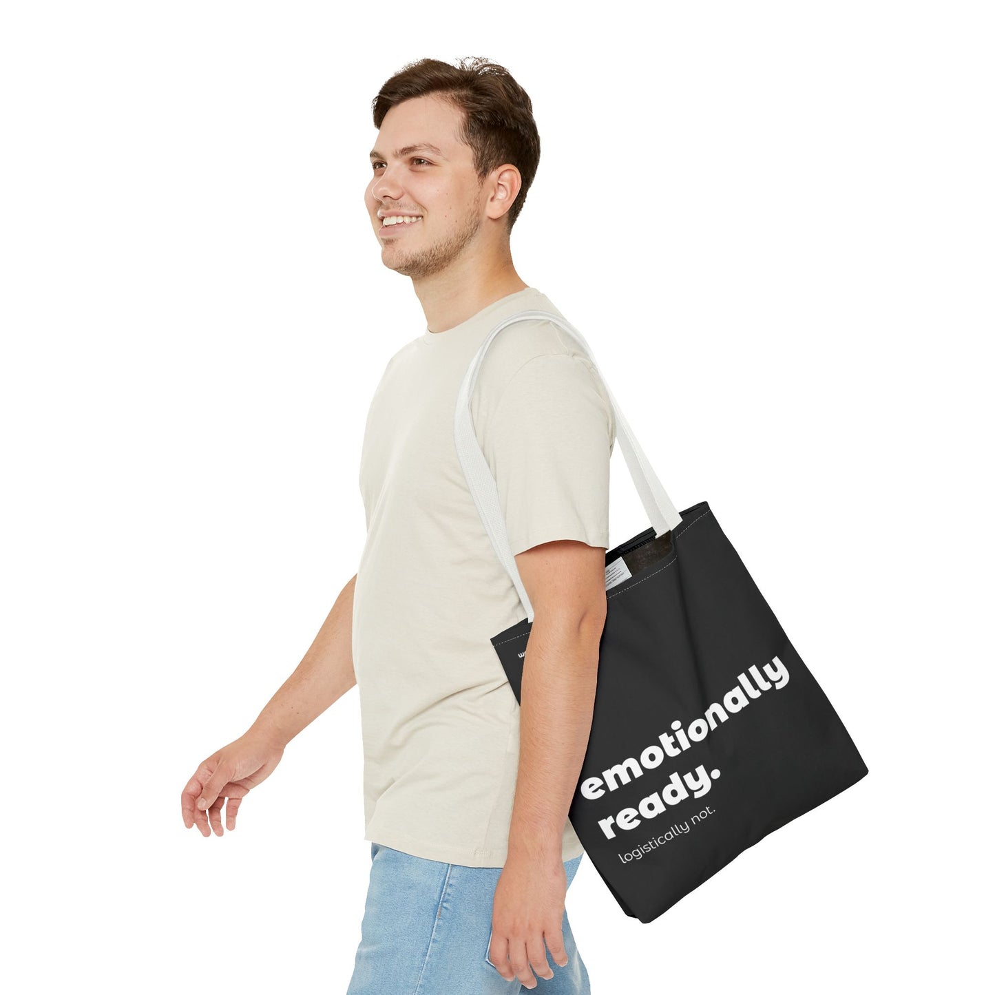 emotionally ready. tote – black
