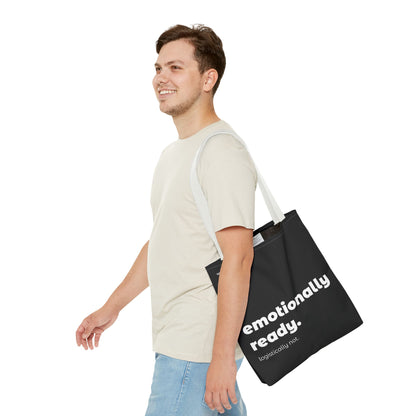 emotionally ready. tote – black