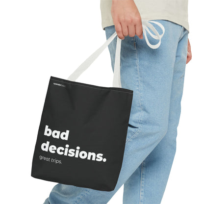 bad decision. tote – black
