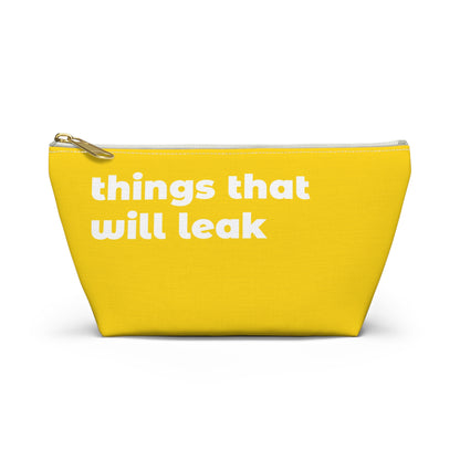 things that will leak pouch - yellow