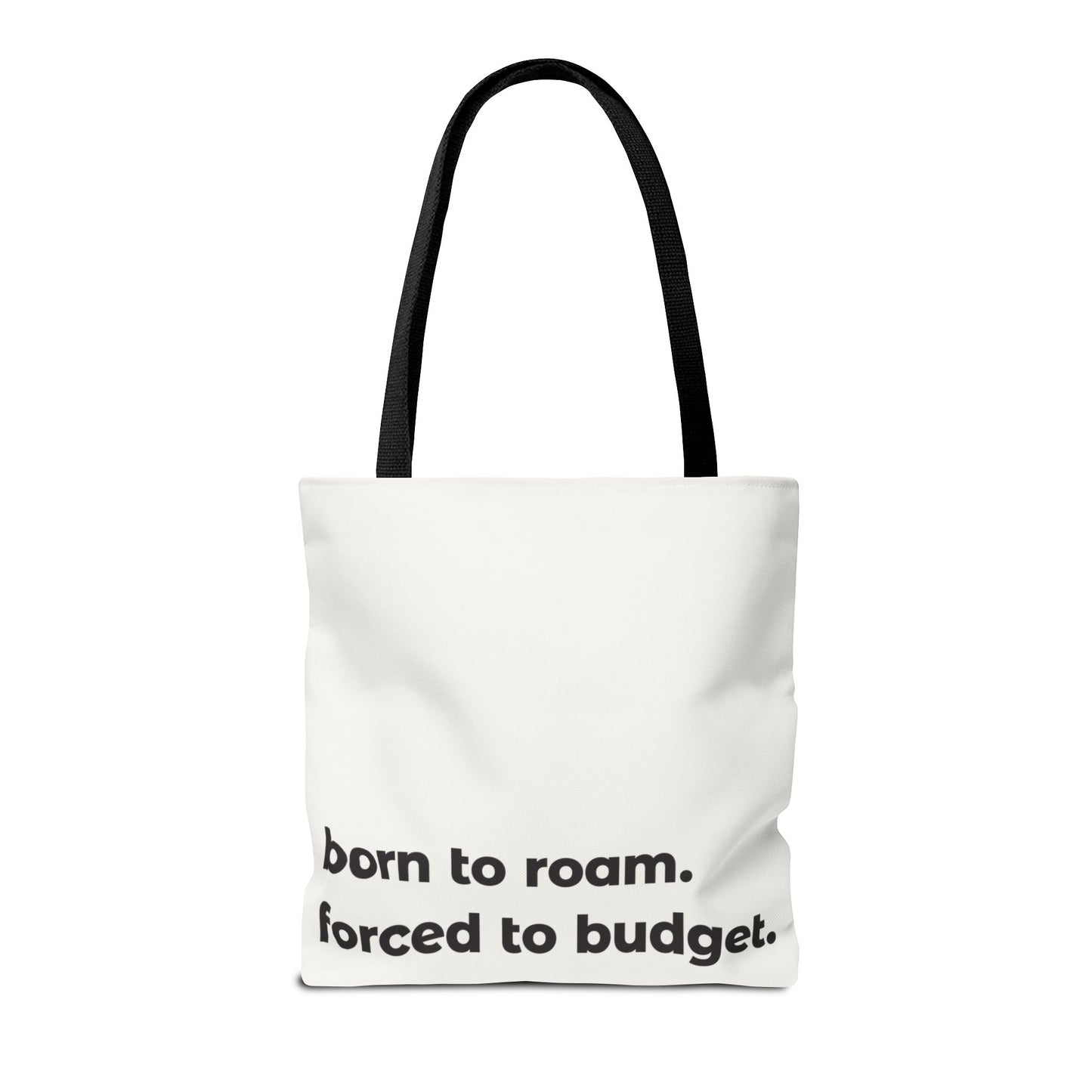 born to roam tote – white