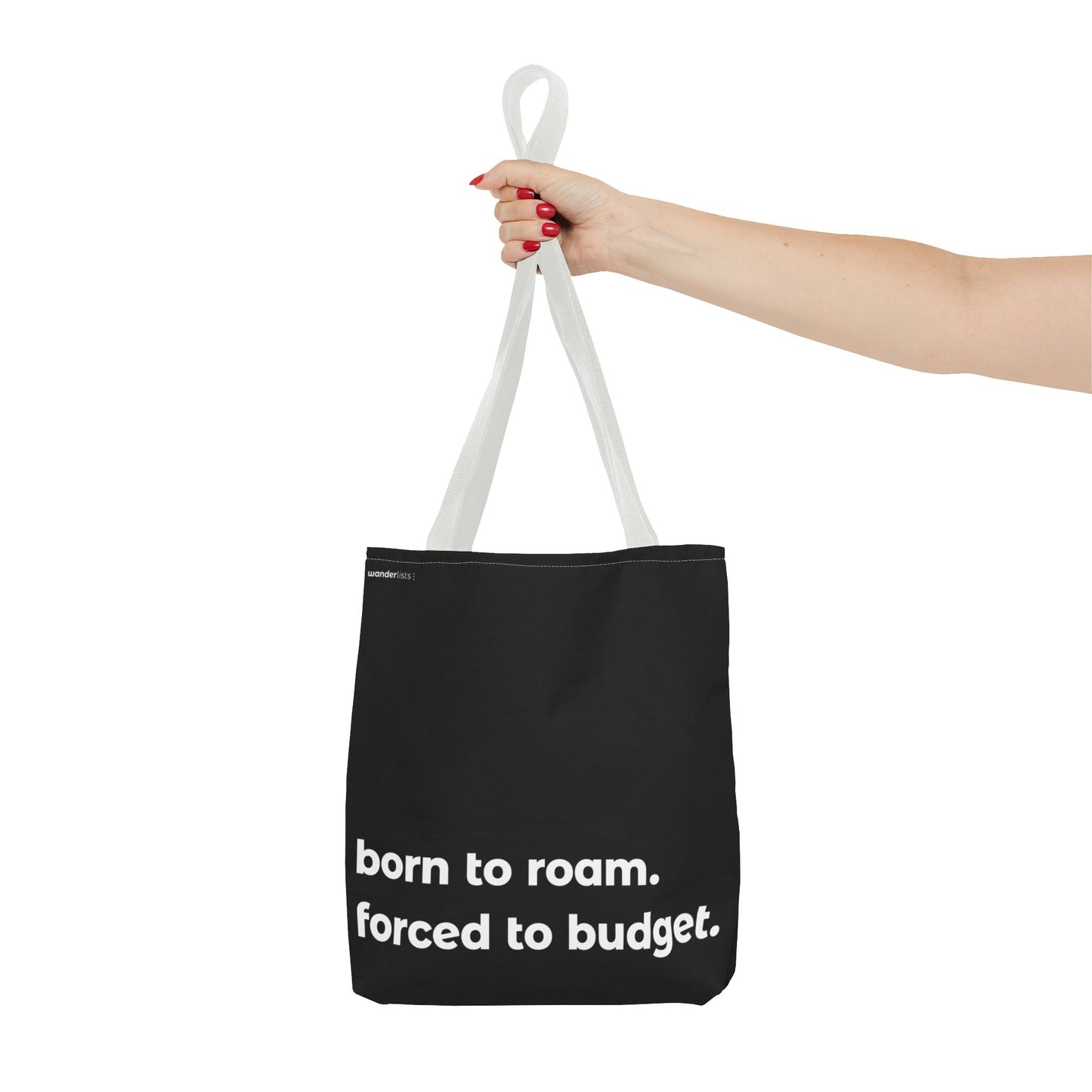 born to roam tote – black