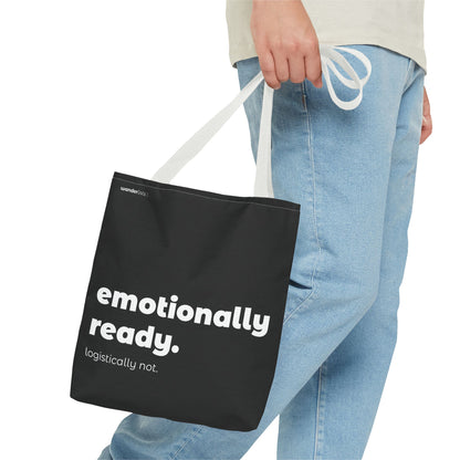emotionally ready. tote – black