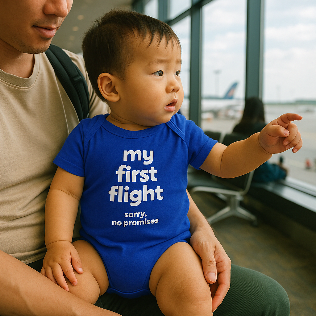 My first flight - onsie